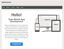 Tablet Screenshot of abstractec.co.uk